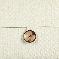 Sale Linen and Button Lumbar Pillow Cover Pillows