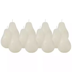 Sale Pear Shaped Candles, Set of 12 Candles