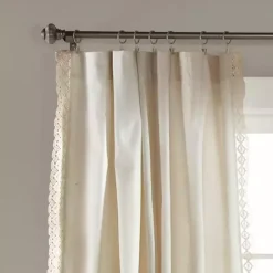 Kirklands Home Curtains & Drapes|Rosalie Curtain Panel Set, 108 in. Ivory