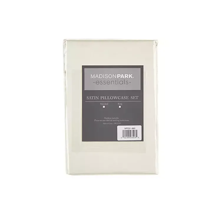 Kirklands Home Bed Sheets|Satin King 2-pc. Pillow Case Set Ivory