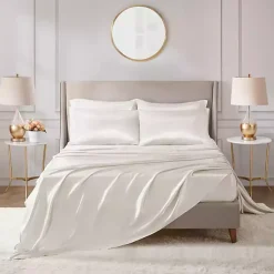 Kirklands Home Bed Sheets|Satin 6-pc. California King Sheet Set Ivory