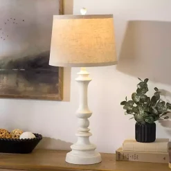 Kirklands Home Table Lamps|Savannah Spindle Table Lamp Ivory