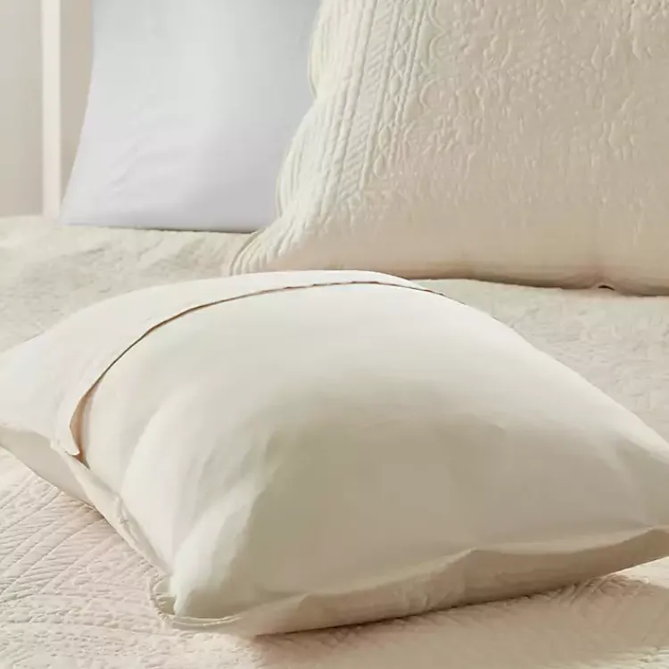 Kirklands Home Bedspreads & Coverlets|Scalloped Monica 3-pc. Queen Coverlet Set Ivory