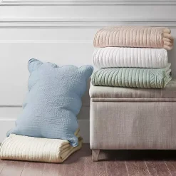 Kirklands Home Bedspreads & Coverlets|Scalloped Monica 3-pc. Queen Coverlet Set Ivory