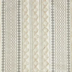Kirklands Home Shower Curtains|Textured Chenille Shower Curtain Ivory