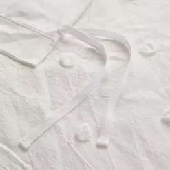 Kirklands Home Duvets|Tufted Cotton 7-pc. Full/Queen Duvet Set Ivory