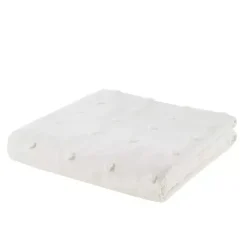 Kirklands Home Duvets|Tufted Cotton 7-pc. Full/Queen Duvet Set Ivory