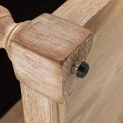 Kirklands Home Benches & Ottomans|Tufted Rectangle Wood Ottoman Ivory