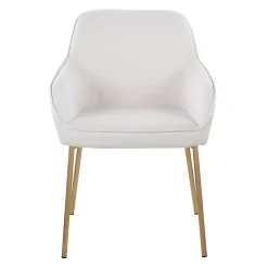 Kirklands Home Dining Chairs|Upholstered Daniella Dining Chairs, Set of 2 Ivory