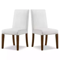 Kirklands Home Dining Chairs|Upholstered Katie Dining Chairs, Set of 2 Ivory