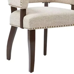 Kirklands Home Dining Chairs|Upholstered Tufted Dining Chairs, Set of 2 Ivory