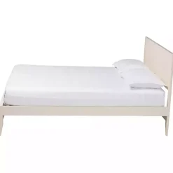 Kirklands Home Beds & Headboards|Wood Fluted Headboard Primrose King Bed Ivory