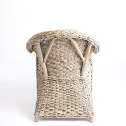 Kirklands Home Dining Chairs|Woven Rattan Dining Chair Ivory