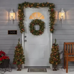 Outlet Jefferson Pine 4-pc. Floral Set Christmas Arrangements & Garland