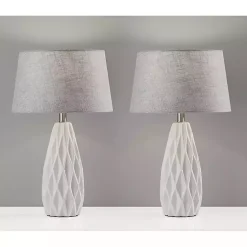Kirklands Home Table Lamps|Joan Table Lamps, Set of 2 Gray