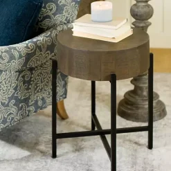 Kirklands Home Accent & End Tables|Jodi Mango Wood Side Table
