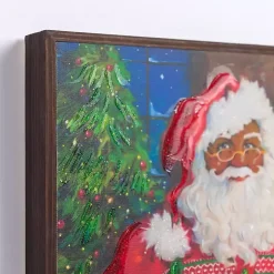 Sale Jolly Santa Cookies and Hot Cocoa Canvas Art Print Christmas Art & Wall Decor