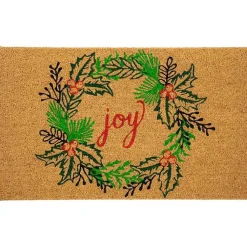 Hot Joy Wreath Decorative Christmas Doormat Outdoor Christmas Decorations