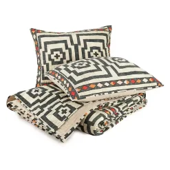 Kirklands Home Quilts|Justina Blakeney Black Hypnotic Queen Quilt Set