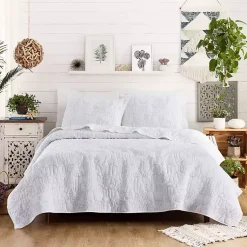 Kirklands Home Quilts|Justina Blakeney Cloud Hamsa King Quilt Set White