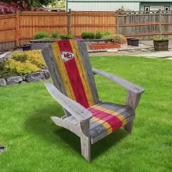 Kirklands Home Outdoor Seating|Kansas City Chiefs Adirondack Outdoor Chair Brown