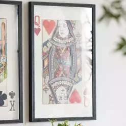 Kirklands Home Framed Art|King & Queen Card Framed Art Prints, Set of 2 Multi