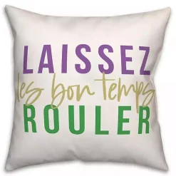 Outlet Laissez Le Bon Temps Rouler Pillow Mardi Gras Decorations