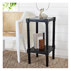 Kirklands Home Accent & End Tables|Landry Carved Legs Accent Table Black