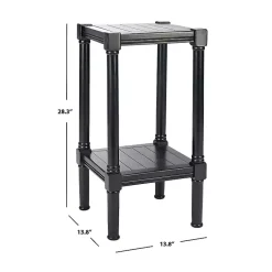 Kirklands Home Accent & End Tables|Landry Carved Legs Accent Table Black