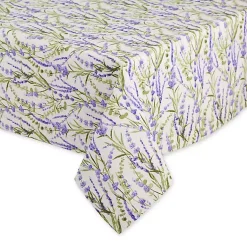 Kirklands Home Table Linens|Lavender Fields Cotton Tablecloth