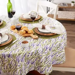Kirklands Home Table Linens|Lavender Fields Round Tablecloth