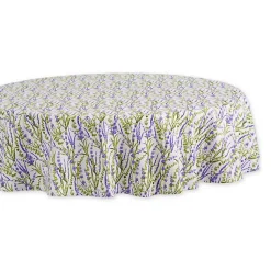 Kirklands Home Table Linens|Lavender Fields Round Tablecloth