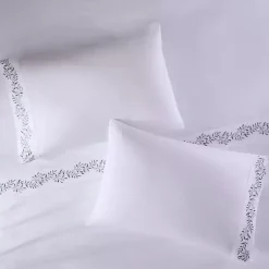 Kirklands Home Bed Sheets|Leafy Vine Hem Microfiber 4-pc. Full Sheet Set