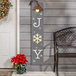 LED Christmas Joy Easel Porch Board Outdoor Christmas Decorations