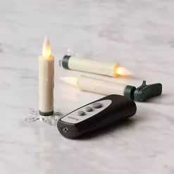 LED Clip-On Taper Candles, Set of 10 Christmas Tree Decorations