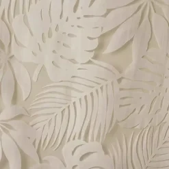 Kirklands Home Curtains & Drapes|Leilani Palm Leaf Curtain Panel, 63 in. Tan