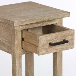 Kirklands Home Accent & End Tables|Leo Natural Wood Accent Table Tan