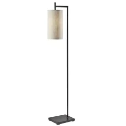Kirklands Home Floor Lamps|Leon Metal Floor Lamp Black