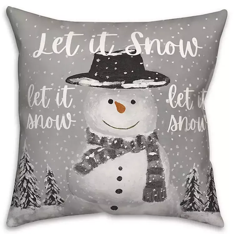 Clearance Let It Snow Christmas Pillow Christmas Pillows