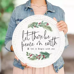 Sale Let There Be Peace on Earth Wall Plaque Christmas Art & Wall Decor