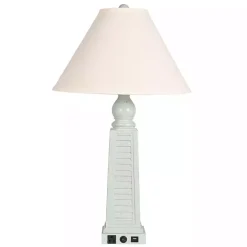 Kirklands Home Table Lamps|Light Shutter USB Table Lamps, Set of 2 Blue