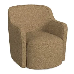 Kirklands Home Accent Chairs|Light Swivel Barrel Accent Chair Brown