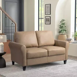 Kirklands Home Sofas & Loveseats|Light Walter Loveseat Brown