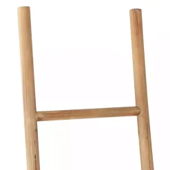 Online Light Brown Wood and Black Metal Ladders, Set of 2 Decorative Accents