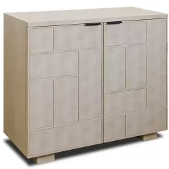 Kirklands Home Cabinets & Sideboards|Light Cream Shagreen Tiled Cabinet Ivory