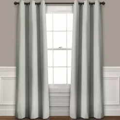 Kirklands Home Curtains & Drapes|Light Blackout Curtain Panel Set, 108 in. Gray