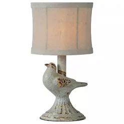 Kirklands Home Table Lamps|Light June Bird Mini Table Lamps, Set of 2 Gray