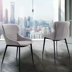 Kirklands Home Dining Chairs|Light Kenna Dining Chairs, Set of 2 Gray