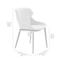 Kirklands Home Dining Chairs|Light Kenna Dining Chairs, Set of 2 Gray