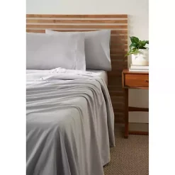 Kirklands Home Bed Sheets|Light Microfiber 4-pc. King Sheet Set Gray